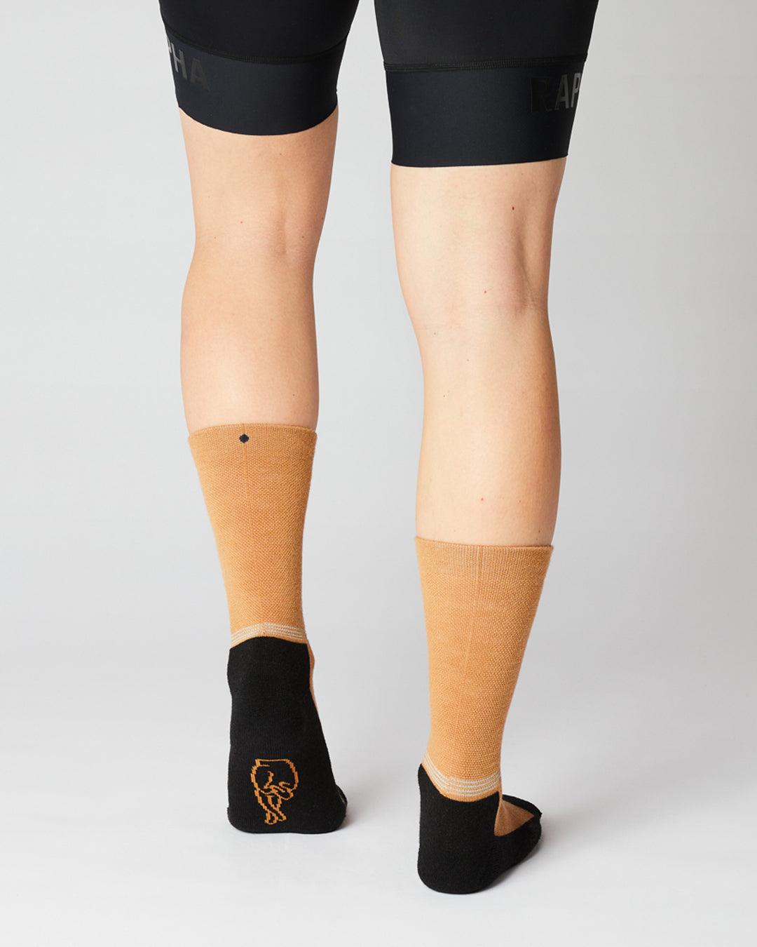 Merino Cykelstrømper - Fingerscrossed - Camel | Fingerscrossed | gioventu.cc