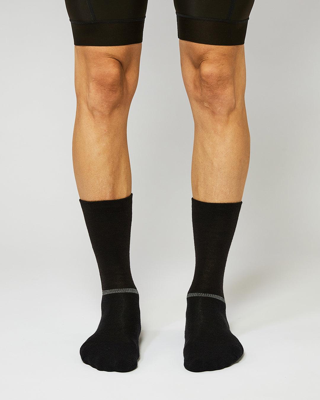 Merino Cykelstrømper - Fingerscrossed - Sort | Fingerscrossed | gioventu.cc