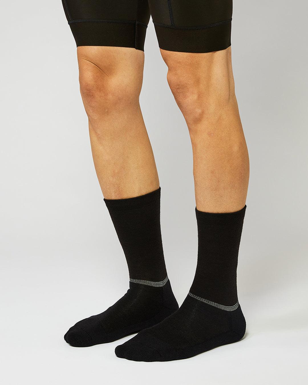 Merino Cykelstrømper - Fingerscrossed - Sort | Fingerscrossed | gioventu.cc