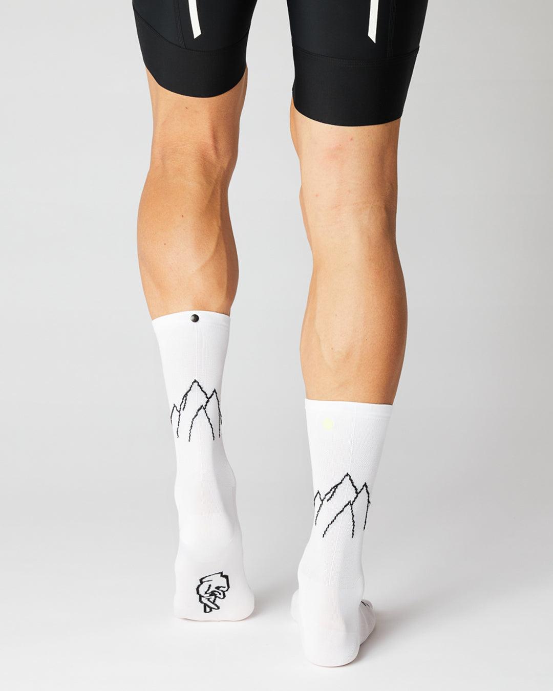 Mountain Cykelstrømper - Fingerscrossed - Hvid / Neon | Fingerscrossed | gioventu.cc