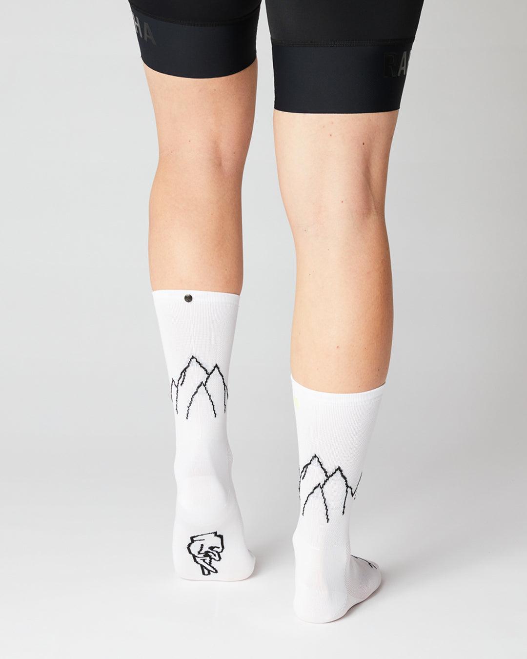 Mountain Cykelstrømper - Fingerscrossed - Hvid / Neon | Fingerscrossed | gioventu.cc