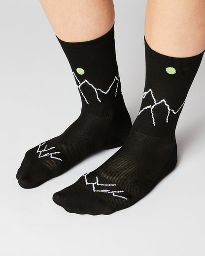 Mountain Cykelstrømper - Fingerscrossed - Sort / Neon | Fingerscrossed | gioventu.cc