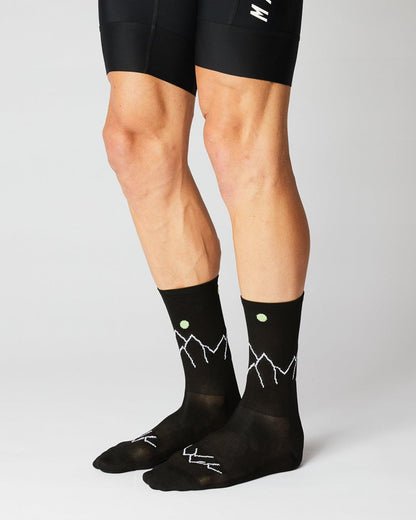 Mountain Cykelstrømper - Fingerscrossed - Sort / Neon | Fingerscrossed | gioventu.cc