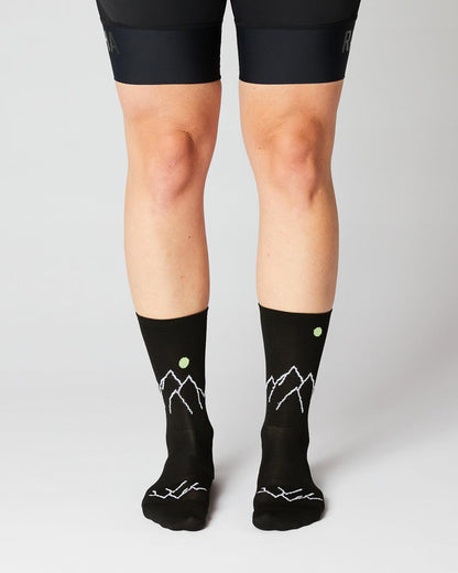 Mountain Cykelstrømper - Fingerscrossed - Sort / Neon | Fingerscrossed | gioventu.cc