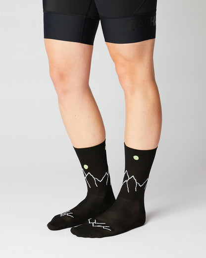 Mountain Cykelstrømper - Fingerscrossed - Sort / Neon | Fingerscrossed | gioventu.cc