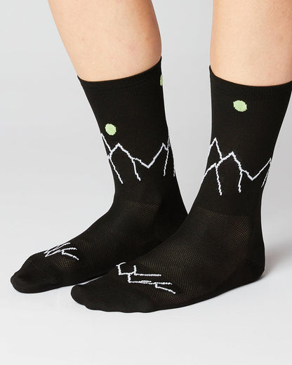 Mountain Cykelstrømper - Fingerscrossed - Sort / Neon | Fingerscrossed | gioventu.cc