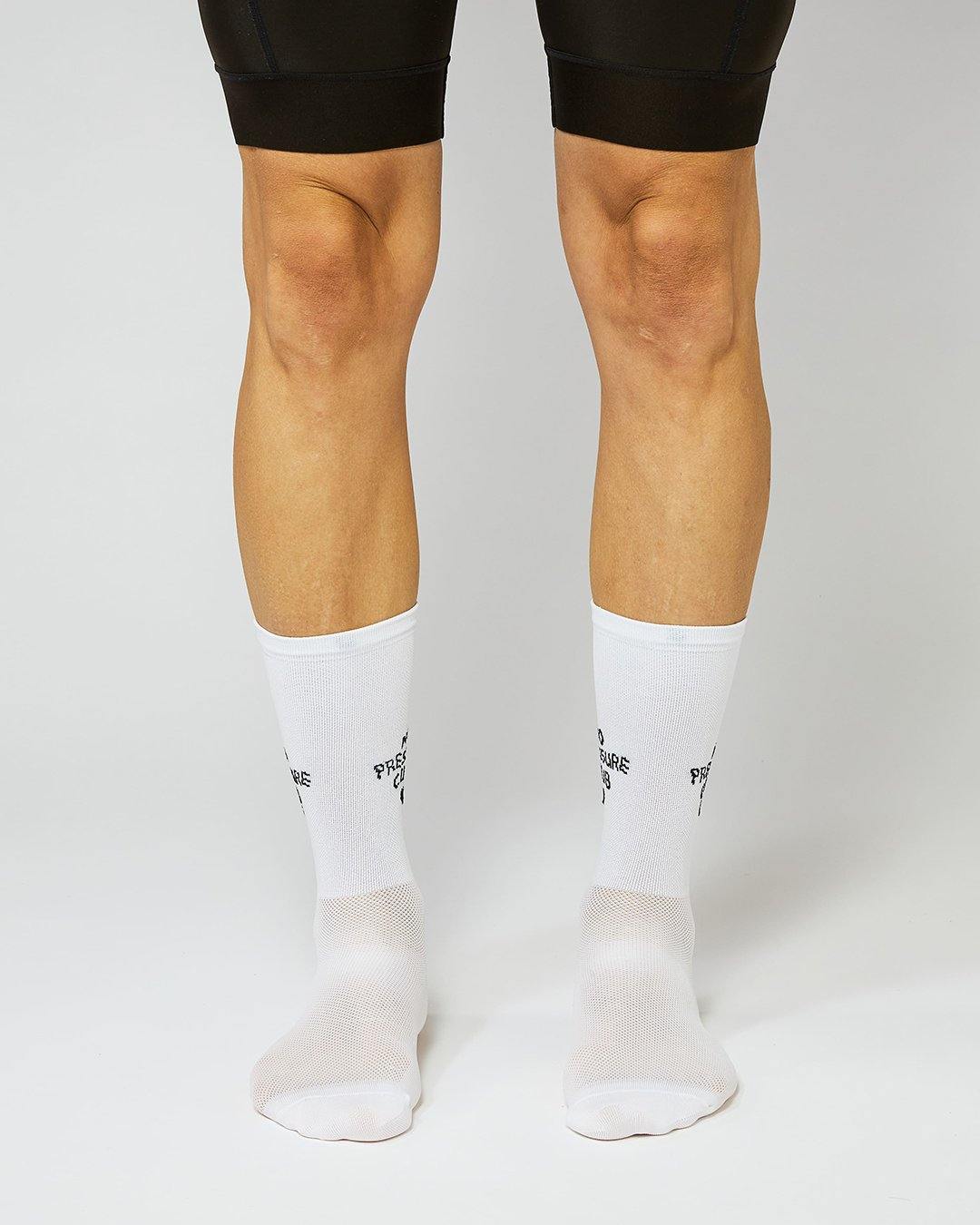 No Pressure Club Cykelstrømper - Fingerscrossed - Hvid | Fingerscrossed | gioventu.cc