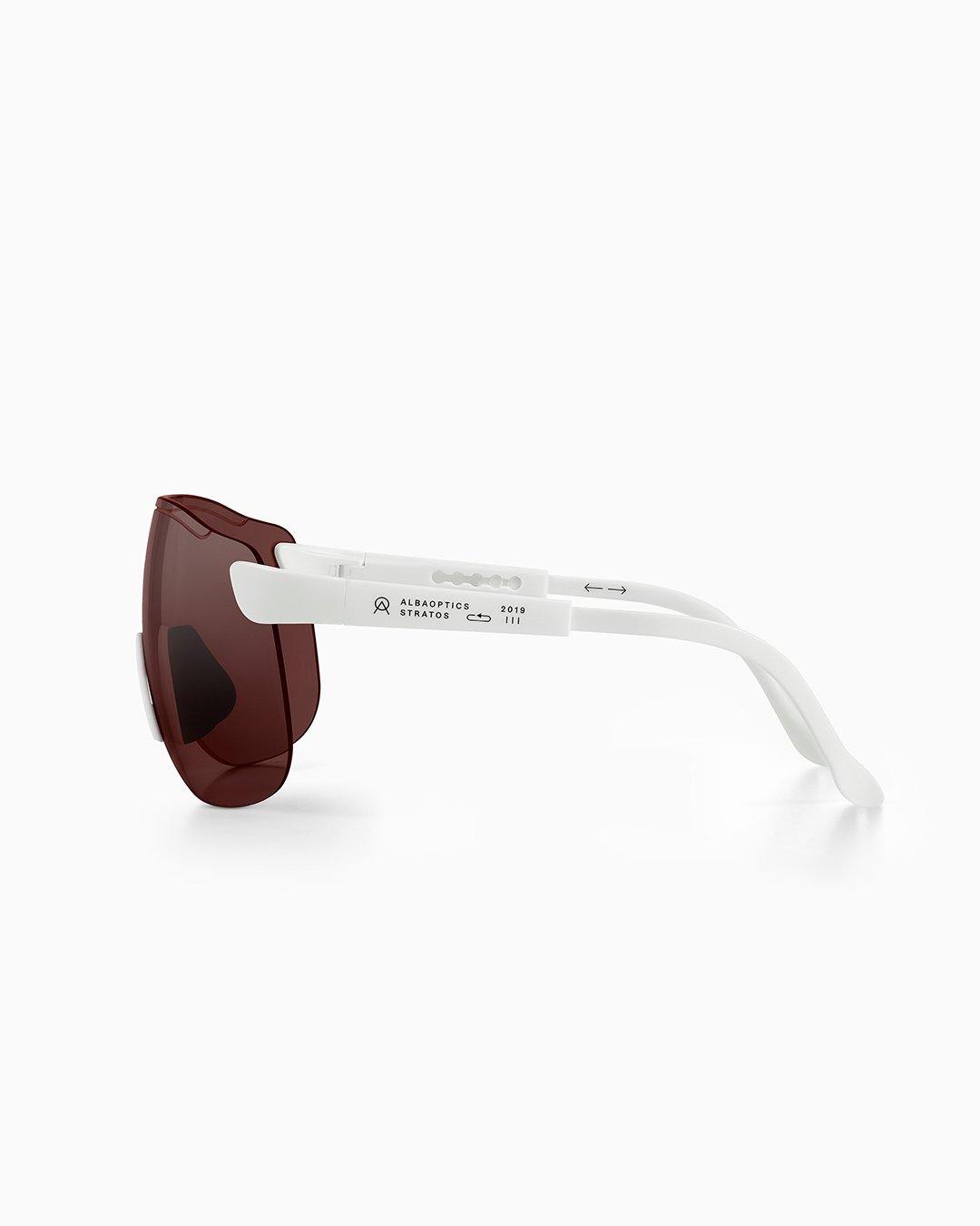 Stratos VZUM Cykelbriller - Alba Optics - Hvid / Pou | Alba Optics | gioventu.cc
