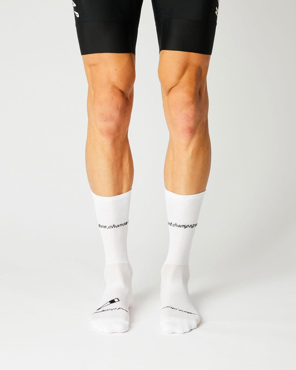 Sunshine, Chamois & Champagne Cykelstrømper - Fingerscrossed - Hvid | Fingerscrossed | gioventu.cc