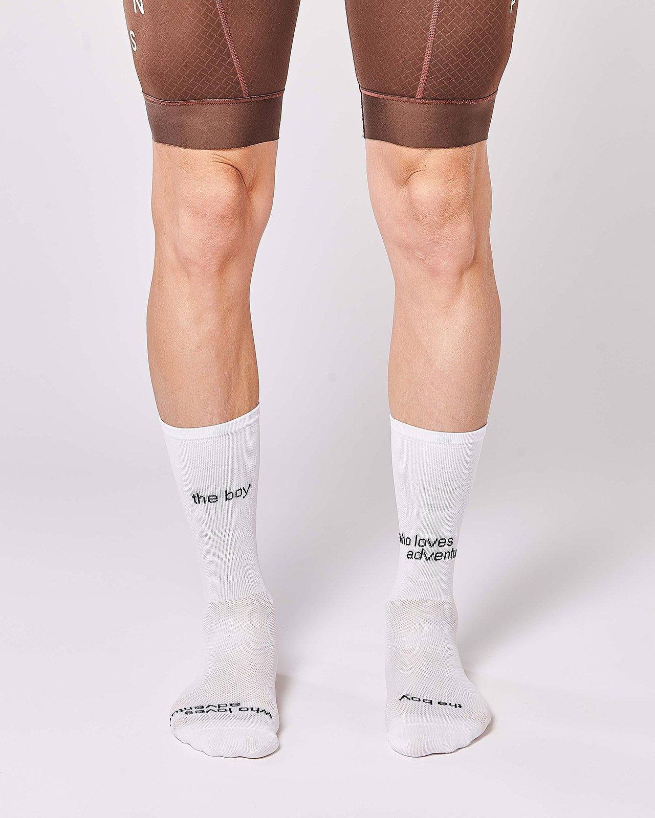 The Boy Who Loves Adventure Cykelstrømper - Fingerscrossed - Hvid | Fingerscrossed | gioventu.cc