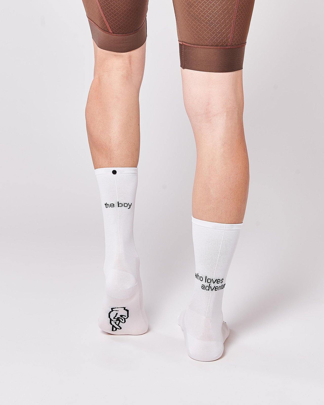 The Boy Who Loves Adventure Cykelstrømper - Fingerscrossed - Hvid | Fingerscrossed | gioventu.cc