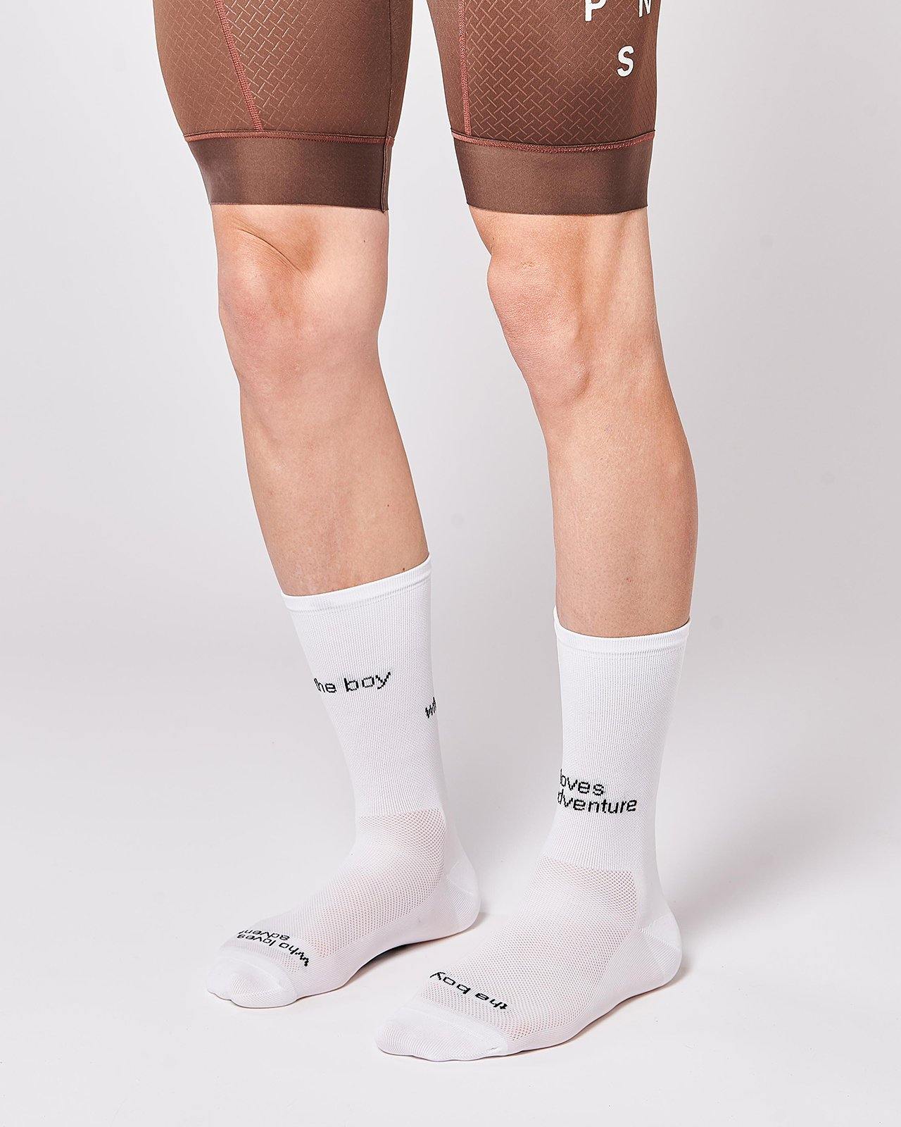 The Boy Who Loves Adventure Cykelstrømper - Fingerscrossed - Hvid | Fingerscrossed | gioventu.cc
